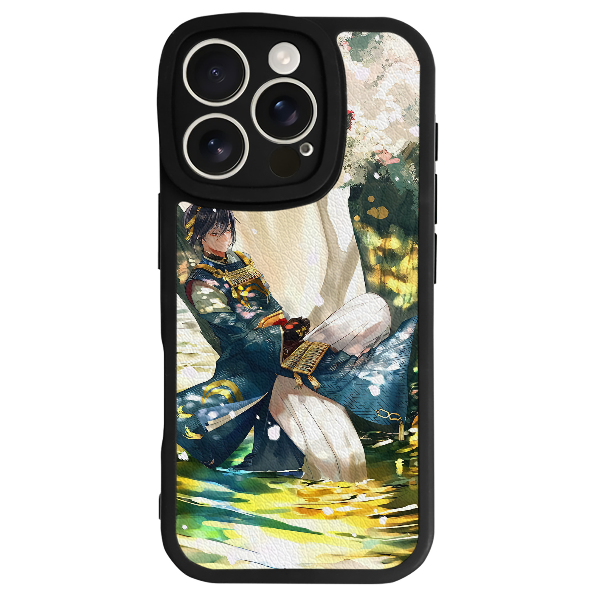 （画像用） 刀剣乱舞 Touken Ranbu 【iPhone 16シリーズ対応】シリコンスマホケース（レザー調） 材質：シリコン